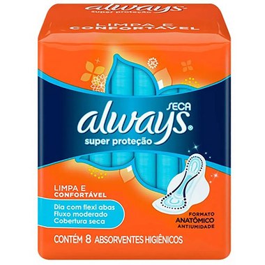 ABSORV ALWAYS SECA S ABAS 8UN