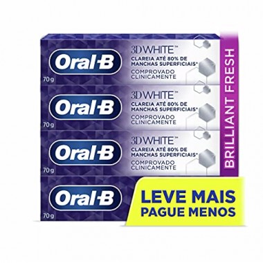 CREME DENTAL ORAL B 3D WHITE L4P3