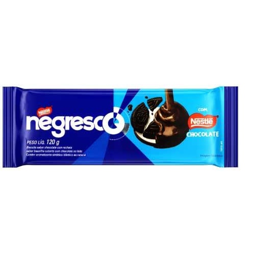 BISCOITO NEGRESCO COBERTURA BAUNILHA120G