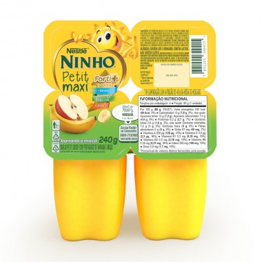 PETIT SUISSE NINHO MACA E BANANA 240G