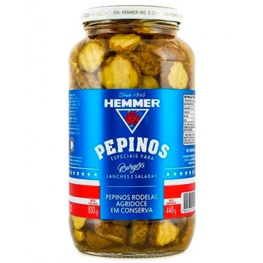 PEPINO HEMMER AGRIDOCE RODELAS VD 440GR