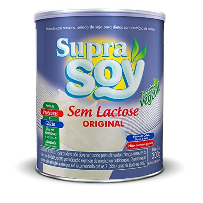 LEITE PO SUPRASOY S/ LACTOSE ORIG 300GR