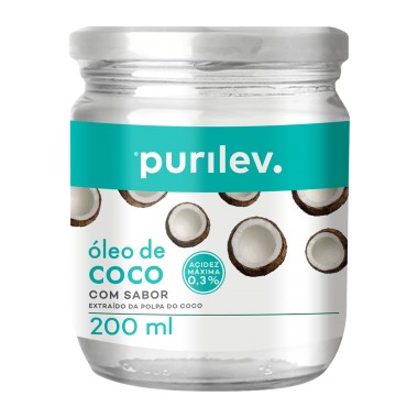 OLEO DE COCO PURILEV COM SABOR 200ML
