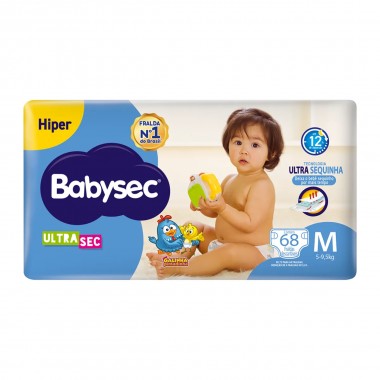 FRALDA BABYSEC ULTRA HIPER M 68UN