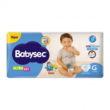 FRALDA BABYSEC ULTRA HIPER G 60UN