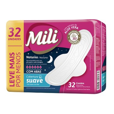 ABSORV MILI NOTURNO SUAVE C ABAS 32UN