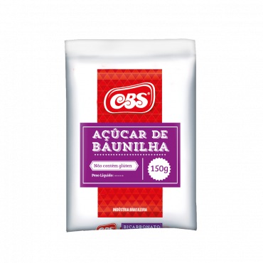 ACUCAR CBS BAUNILHA 150GR