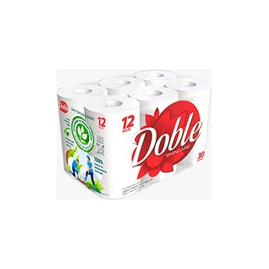 PAPEL HIG DOBLE FD 30MT 12U
