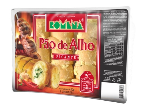PAO DE ALHO ROMENA PICANTE 450GR