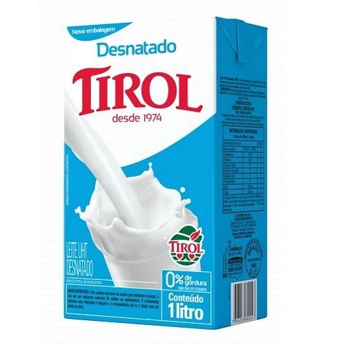 LEITE LV TIROL DESNATADO 1L