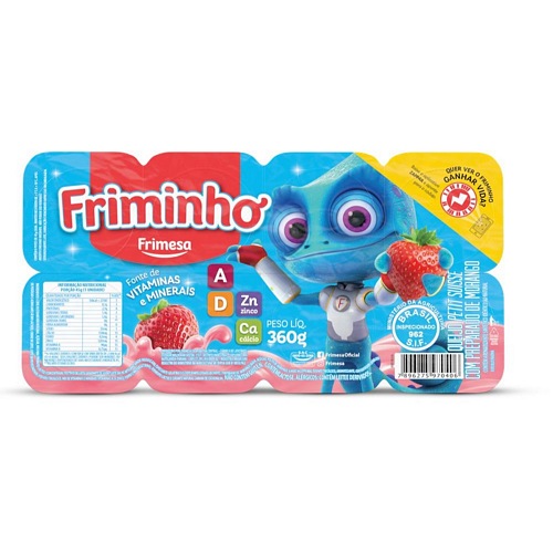 PETIT SUISSE FRIMINHO MORANGO 360GR