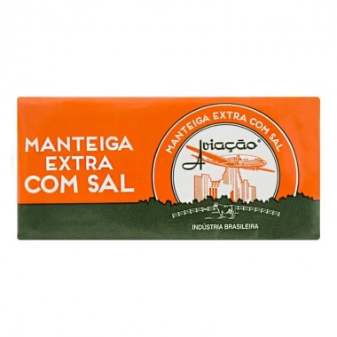 MANTEIGA AVIACAO EXT C/SAL TABLETE 100GR