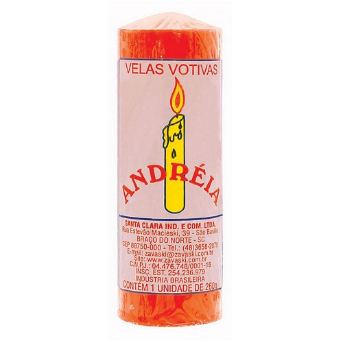 VELA ANDREIA 50MM VERMELHA UN