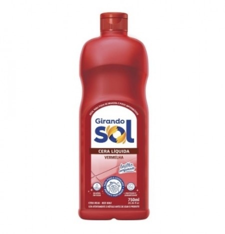 CERA LIQ GIRANDO SOL VERMELHA 750ML
