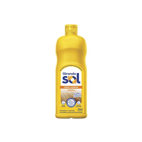 CERA LIQ GIRANDO SOL AMARELA 750ML