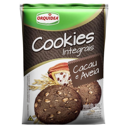 BISCOITO ORQUIDEA COOKIES CACAU/AVEIA150