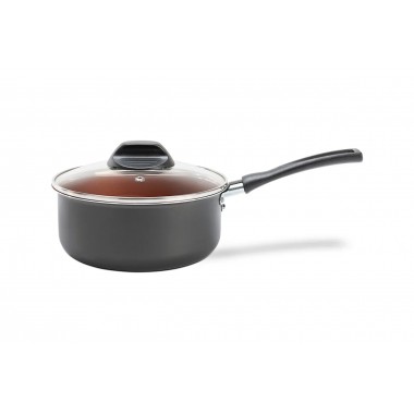 PANELA COM TAMPA BRINOX PRETA 18CM