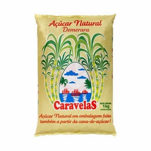ACUCAR CARAVELAS DEMERARA NATURAL 1KG