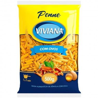 MASSA VIVIANA C/OVOS PENNE 500G