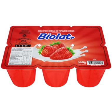 BEBIDA LACTEA BIO LAT MORANGO 540GR