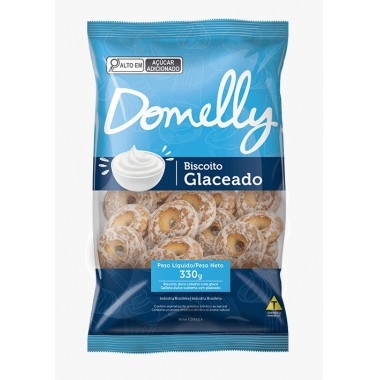 BISCOITO DOMELLY GLACEADOS BRANCO 280GR