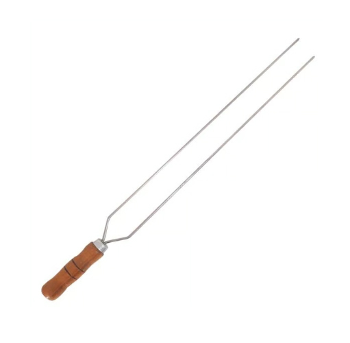 ESPETO ADM DUPLO CB MADEIRA 70CM