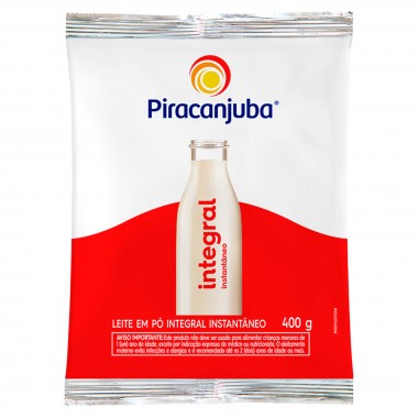 LEITE PO PIRACANJUBA INTEGRAL INST 400G