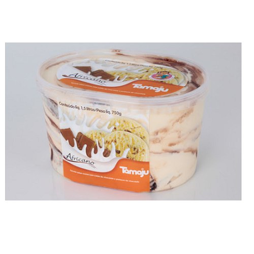 SORVETE TAMAJU AFRICANO CREME 1,5L