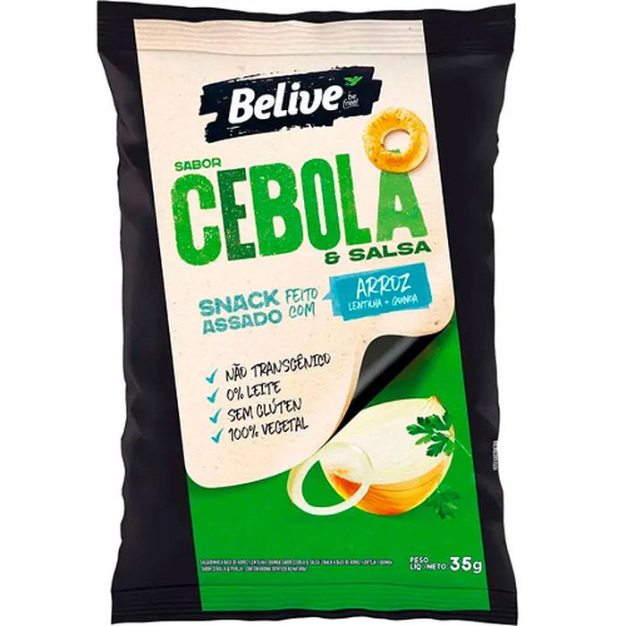 SNACK BELIVE CEBOLA E SALSA 35GR