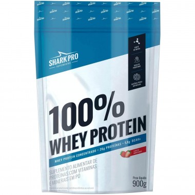 WHEY SHARK MORANGO 100PC REF900G