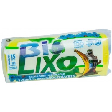 SACO LIXO BIO LIXO ROLO 100LT C/15UN