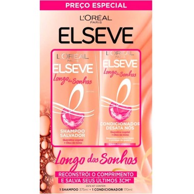 CONJ ELSEVE SH COND LONGOS SON 545ML